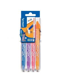 Pochette de 4 rollers Frixion Ball fun assortis