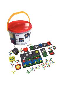 Seau de 812 pièces PIXEL COLOR + accessoires