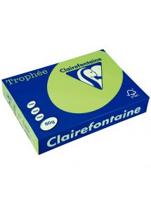 Papier Trophée A4 80g, vert fluo, ramette de 500 feuilles 