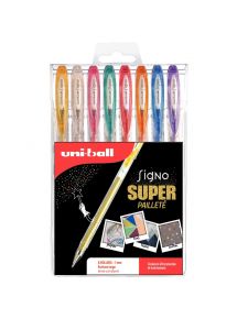 Stylo bille encre gel Signo  Fantastic Gel, étui de 5 stylos pastels