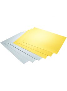 Bloc de 10 feuilles de carton 300g or et argent