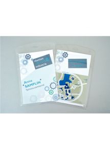 Porte-badge format A6 (code Avery/logiciel 4834) sans lacet, lot de 10