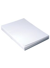 Plat de couverture grain cuir, format 21x29,7cm, blanc, boîte de 100