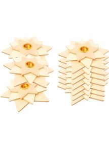 Lot de 10 bougeoirs étoiles 3D