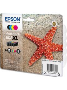 Cartouche Epson jet d'encre 603XL Etoile de mer, multipack noir et couleurs