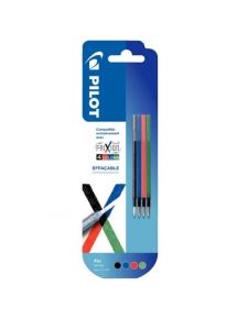 Blister de 4 recharges pour Frixion Ball, 4 Couleurs assorties