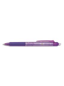 Stylo roller pointe fine Frixion Clicker 05, écriture 0,25mm, violet