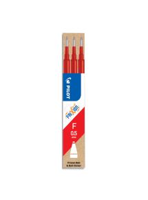 3 recharges pointes coniques fines pour Frixion Ball 05 Frixion Clicker 05, rouge