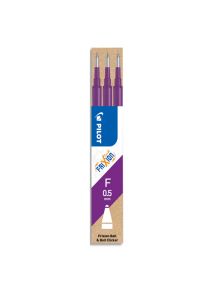 3 recharges pointes coniques fines pour Frixion Ball 05 Frixion Clicker 05, violet