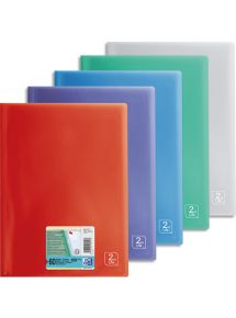 Protège-documents 2nd LIFE, format 21x29,7cm, 60 pochettes, couleurs assorties
