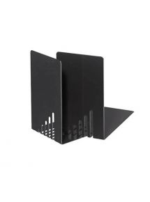 Serre-livres métal étroits, 14x8.5x14cm, lot de 2