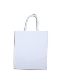 Lot de 12 grands sacs shoppoing en coton, format 37x42cm