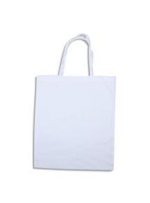 Lot de 12 grands sacs shoppoing en coton, format 37x42cm