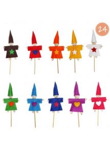 Kit de 24 sachets Lutin Sweety assortis en feutrine à fabriquer