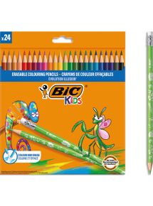 Crayon de couleur effaçable Kids Evolution Illusion, pochette de 24