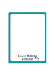 Cahier ardoise polypro 17x22cm, 48p, grands carreaux