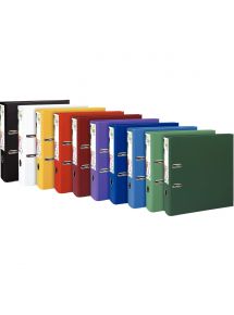 Carton de 10 classeurs à levier PREM'TOUCH format A4+, dos 8 cm, couleurs vives assorties