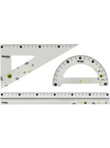 Set de 3 articles de traçage en aluminium