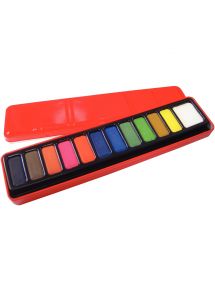 Boîte de 12 godets d'aquarelle