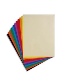Paquet de 24 feuilles dessin Tiziano couleurs pastels assorties 160g, 50x65cm