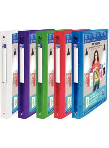 Classeur personnalisable en polypropylène POLYVISION, format A4, dos 3 cm, coloris assortis