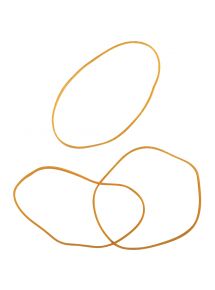 Bracelet caoutchouc étroit blond standard 100x1,8mm, boîte de 100g