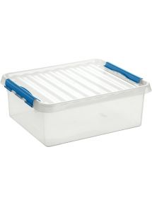 Boite de rangement QLINE 25L transparente