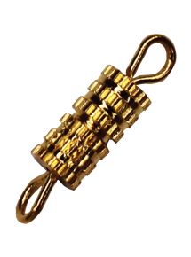 Fermoir à vis dors, longueur 13mm, sachet de 20