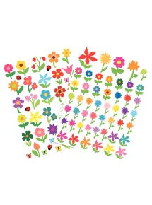 Sachet de 281 maxi gommettes repositionnables thème champêtre