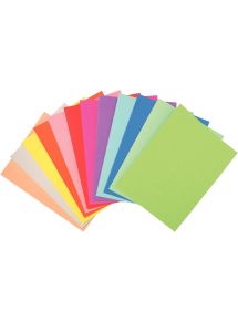Chemises Forever en carte 170g, coloris assortis, paquet de 10