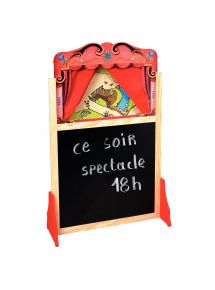 Théâtre de marionnettes en bois