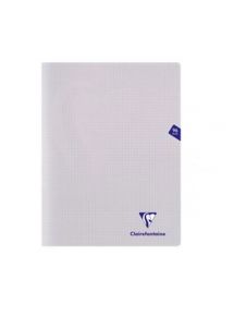 Cahier polypro Mimesys format 24x32cm, 96 pages, petits carreaux (5x5 mm)