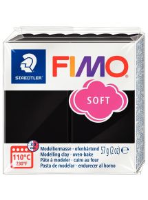 Pâte à cuire Fimo Soft 57g Noir