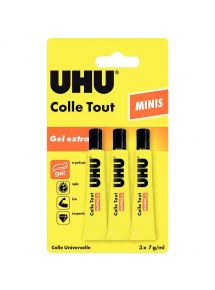 Lot de 3 tubes 7ml colle gel