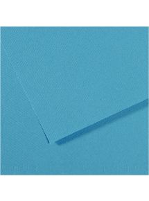 Paquet de 10 feuilles mi-teinte format 50x65cm  turquoise