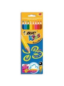 Etui de 8 crayons de couleur SuperSoft + Taille-crayon