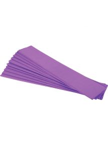 Feuille de papier crépon, 2x0,5 m, violet, sachet de 10