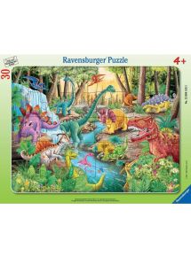 Puzzle à cadre de 30 pièces, les dinosaures