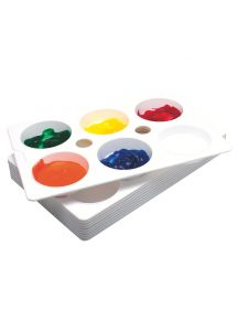 Lot de 10 palettes rectangulaires, divisées en 6 godets