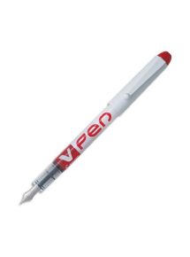 Stylo plume  jetable V-Pen, écriture 0,4mm, encre rouge