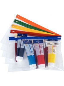 Paquet de 5 pochettes fourre-tout A4++ assortis