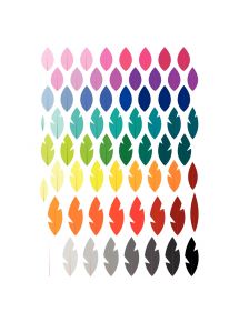 Pochette de 1320 gommettes adhésives repositionnables plumes assorties