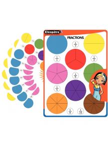 Pochette de 702 gommettes fractions
