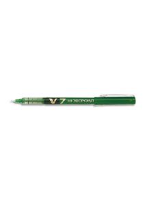 Stylo roller pointe aiguille Pilot V7, écriture 0,7 mm, vert