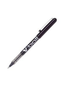 Stylo roller pointe métal Pilot V Ball 05, écriture 0,3mm, noir