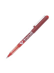 Stylo roller pointe métal Pilot V Ball 05, écriture 0,3mm, rouge