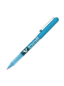 Stylo roller pointe métal Pilot V Ball 05, écriture 0,3mm, turquoise