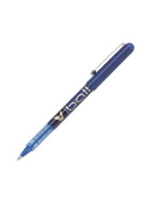 Stylo roller pointe métal Pilot V Ball 07, écriture 0,5mm, bleu