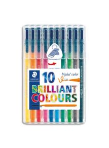 Feutre de coloriage à pointe bloquée Triplus Color 323, étui de 10