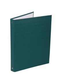 Classeur 4 anneaux en carton plastifié, format A4+, dos 2 cm, vert